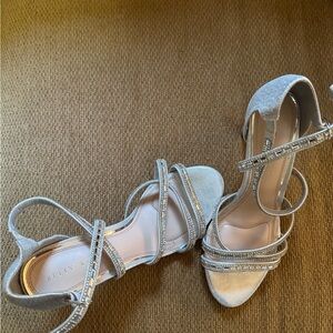 Kelly & Katie Silver Strappy Heels for Special Occasions